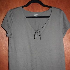 Small Army Green LOFT Blouse